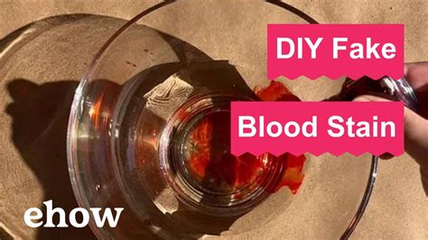 how to make fake blood stain clothes|make your own blood stain.